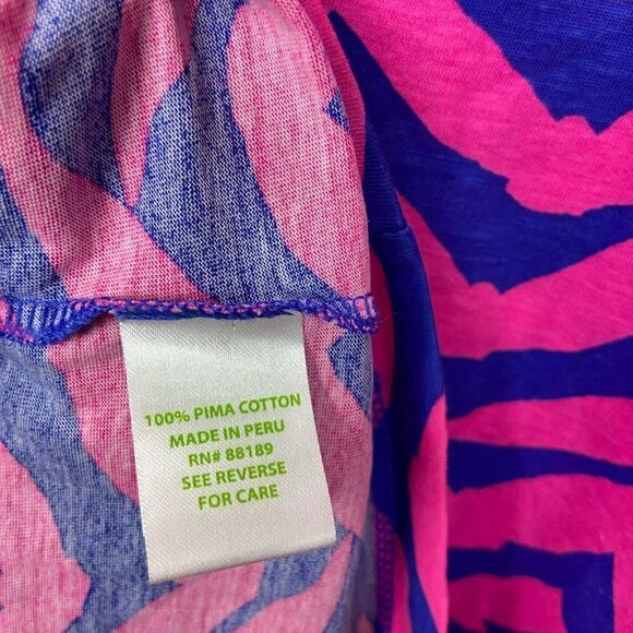 Lilly Pulitzer Womens Robyn Shift Short Dress XS I Got Lucky Pop Pink Blue XS - Picture 10 of 13